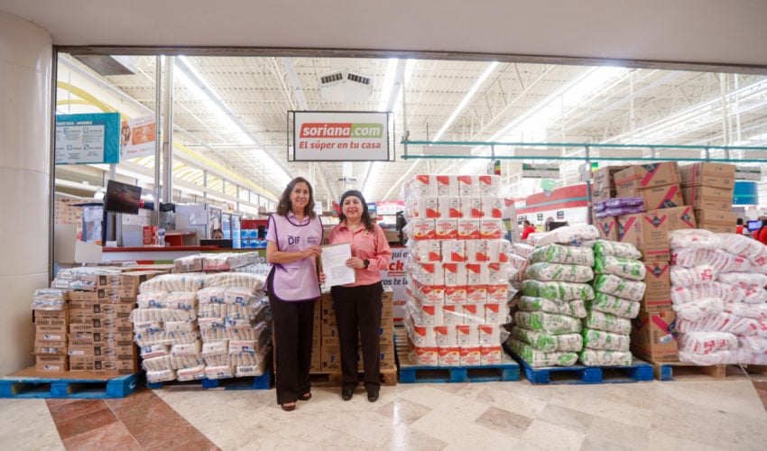 Fundación Soriana dona 4 mil productos al DIF Tamaulipas en apoyo a las comunidades afectadas por las&nbsp;lluvias