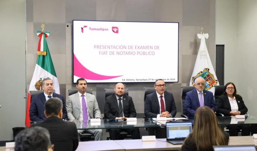 Realizan examen para aspirantes a notarios públicos en&nbsp;Tamaulipas