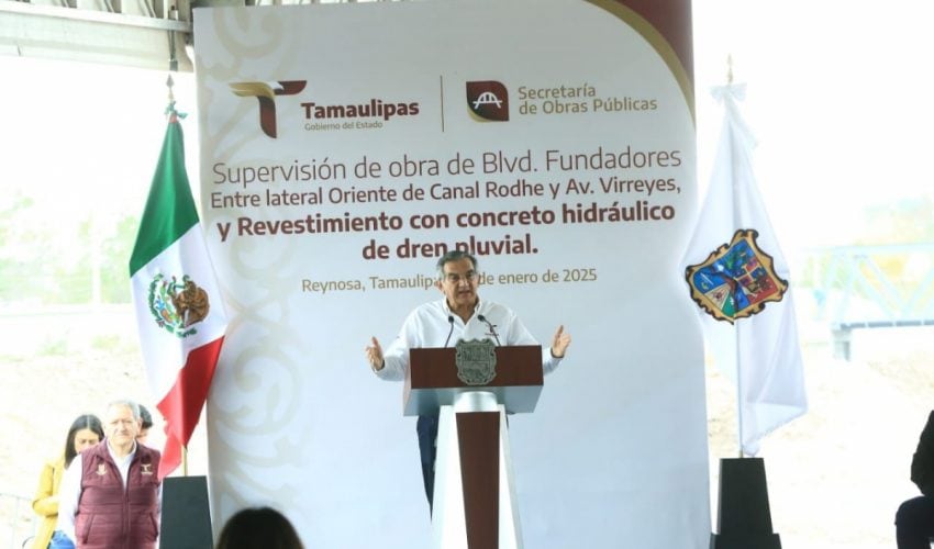 Supervisa Américo obras en Reynosa; destina 558.2 MDP a&nbsp;infraestructura