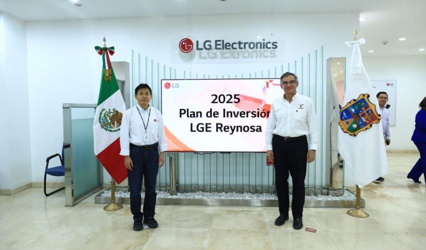 Invertirá LG Electronics 100 MDD en Tamaulipas y generará más de mil 300&nbsp;empleos