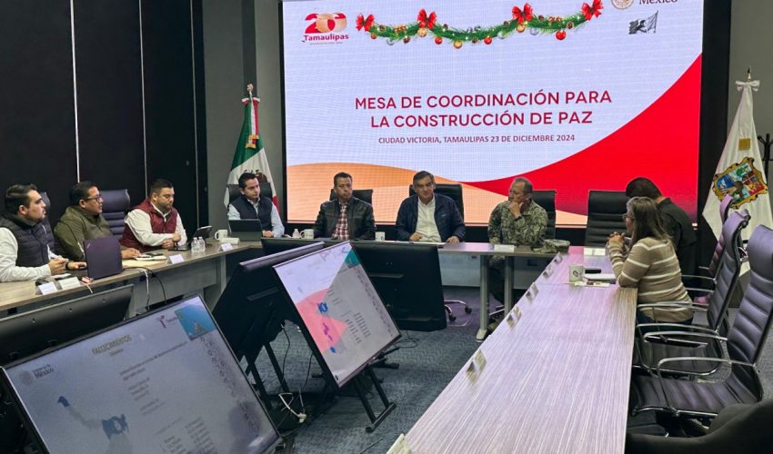 Preside gobernador Mesa de Seguridad e instruye reforzar operativos para unas fiestas navideñas en&nbsp;paz