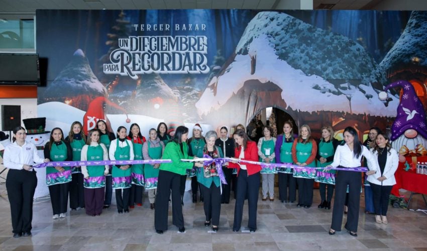 Inaugura María de Villarreal el tercer bazar navideño “Un DIFciembre para&nbsp;Recordar”