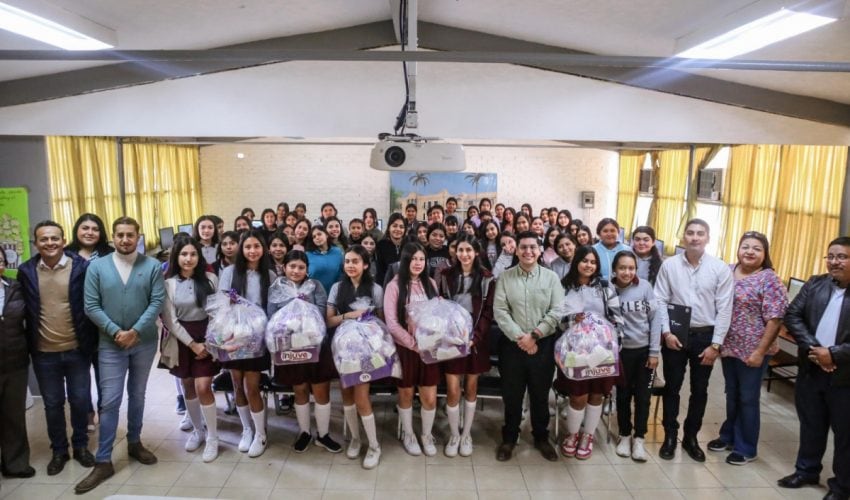 Impulsa Injuve Tamaulipas entrega de productos de higiene femenina en escuelas&nbsp;públicas
