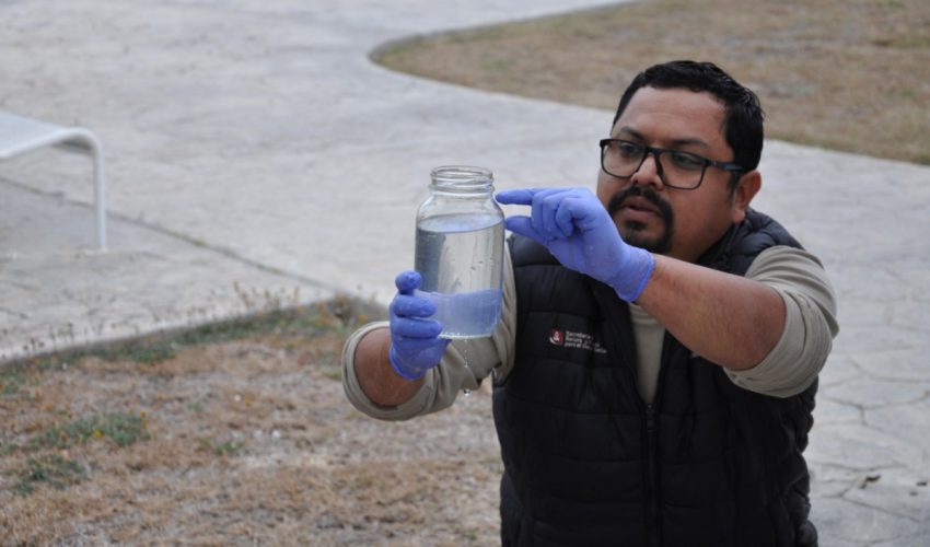 Recibe personal de la Secretaría de Recursos Hidráulicos capacitación para muestreo de aguas&nbsp;residuales