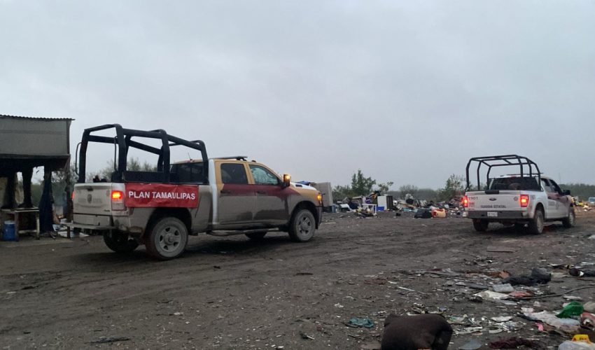 Entrega Guardia Estatal de Género cobijas y alimentos en&nbsp;Reynosa