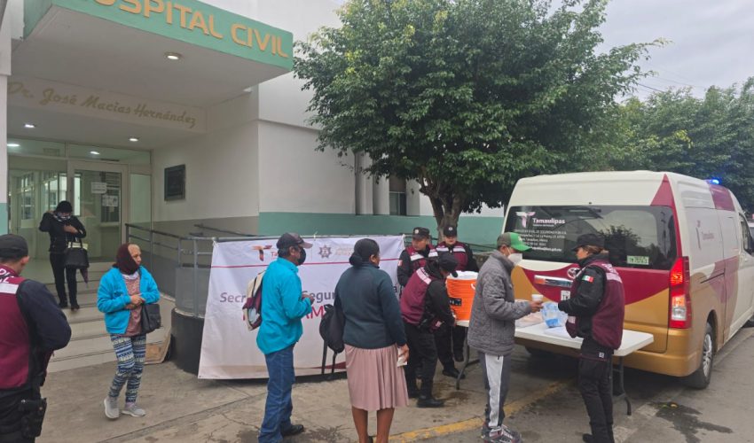 Despliega SSPT estado de fuerza de la Guardia Estatal en apoyo a la población por frente&nbsp;frío