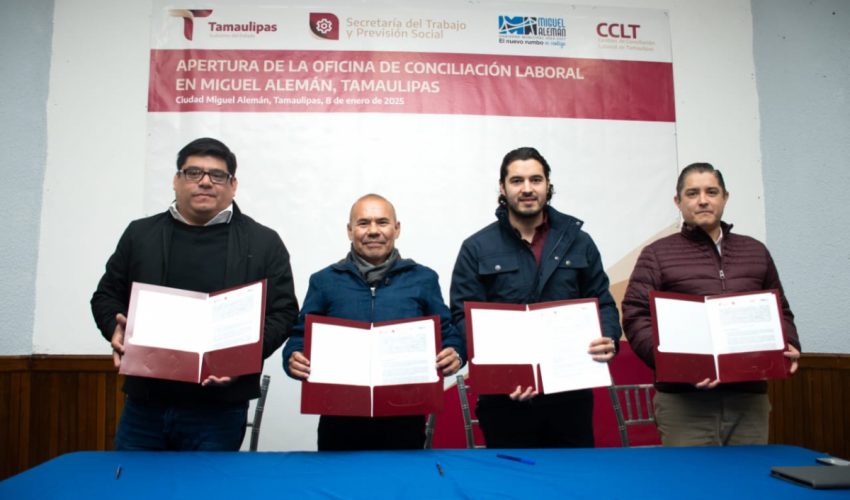Inauguran Oficina Regional del Centro de Conciliación Laboral de Tamaulipas en Miguel&nbsp;Alemán