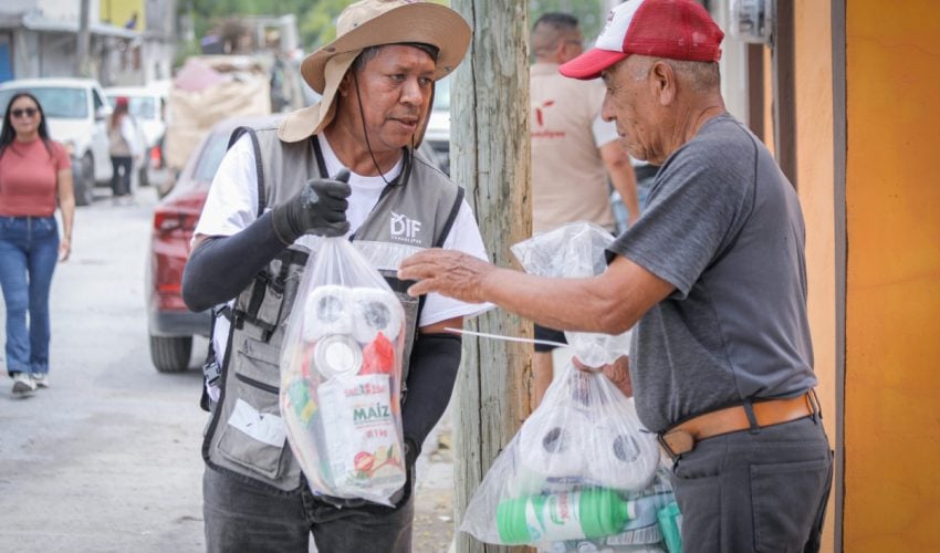 Continúa DIF Tamaulipas entregando apoyos a familias afectadas por lluvias e inundaciones en la&nbsp;frontera