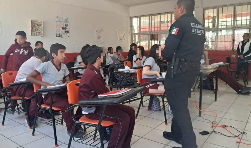 Previene Guardia Estatal de Género adicciones y acoso escolar con talleres&nbsp;informativos