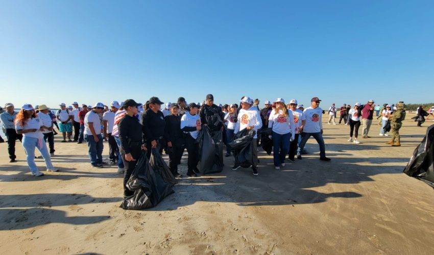 Participa Guardia Estatal en “Limpiazo Playa Tesoro&nbsp;Altamira”