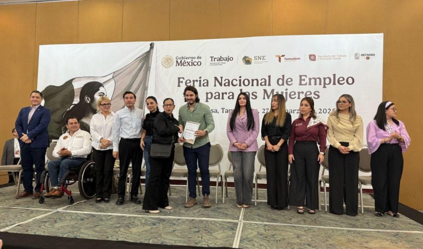 Con enfoque humanista, se impulsa el empleo para las mujeres tamaulipecas en la Feria Nacional del Empleo&nbsp;2025