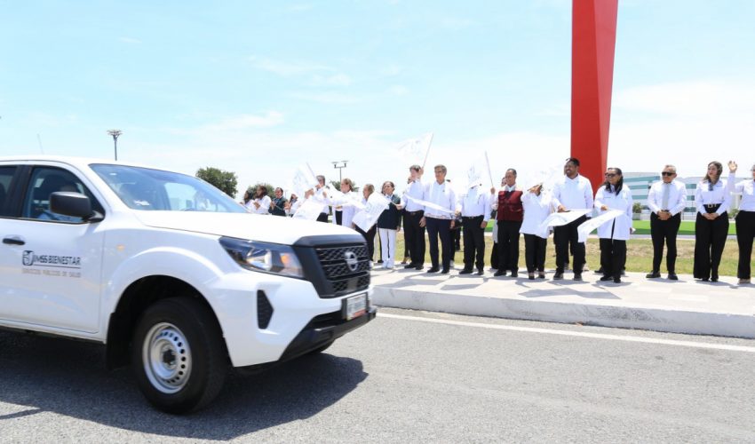 Da Américo banderazo de salida a vehículos del IMSS-Bienestar&nbsp;Tamaulipas
