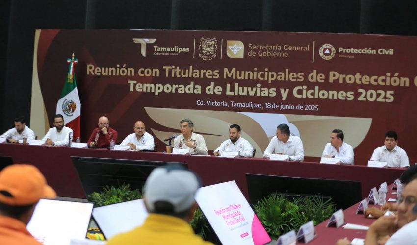 Convoca Américo a fortalecer acciones preventivas ante la temporada de lluvias y&nbsp;ciclones