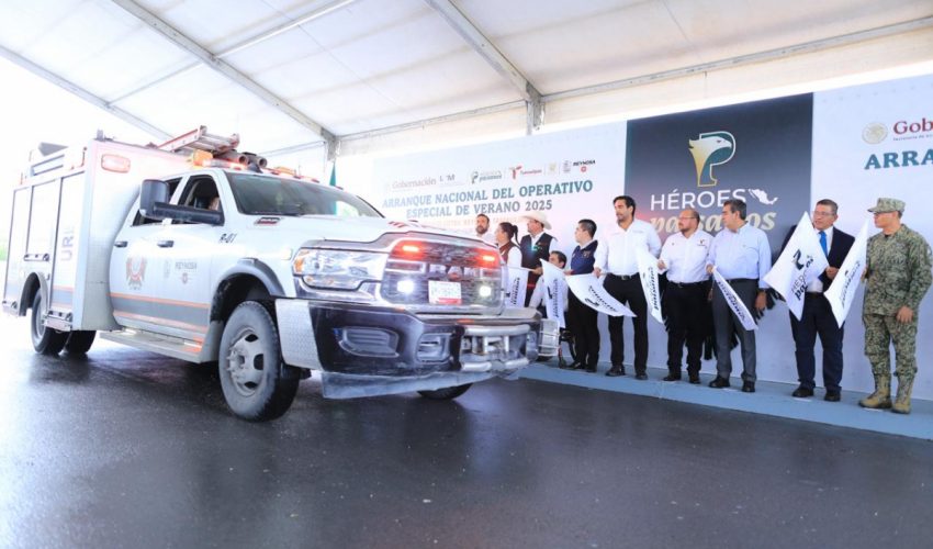 Dan banderazo de arranque nacional al Operativo Especial de Verano Héroes Paisanos 2025 en&nbsp;Tamaulipas