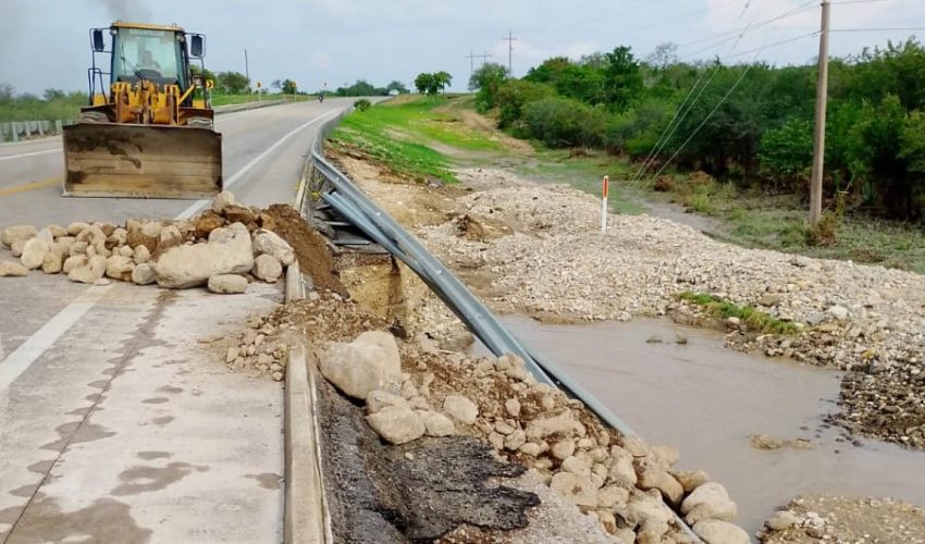 Inicia Gobierno de Tamaulipas reparación de carreteras y caminos afectados por&nbsp;lluvias