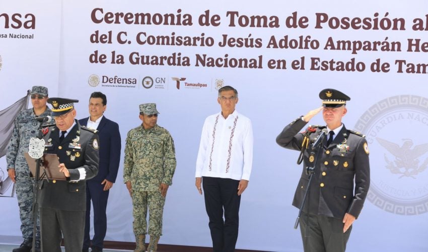 Guardia Nacional, determinante para mantener la gobernabilidad y la paz en Tamaulipas:&nbsp;Gobernador