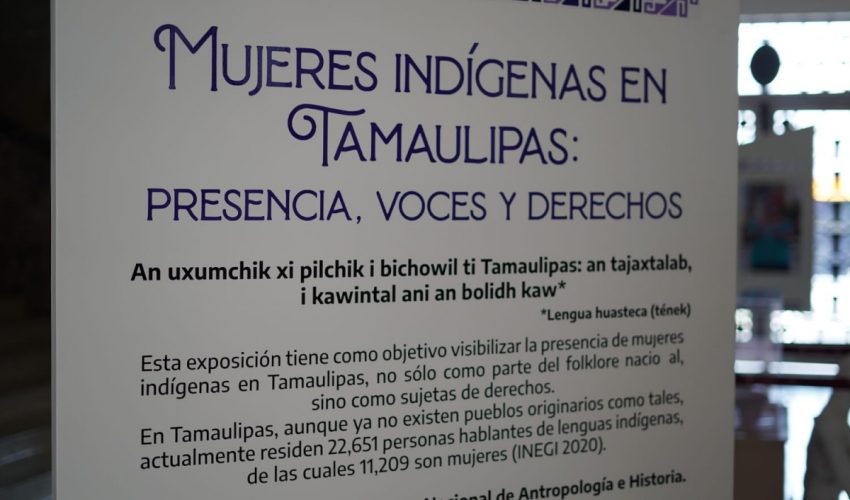 Muestran en Palacio de Gobierno exposición sobre mujeres indígenas en&nbsp;Tamaulipas