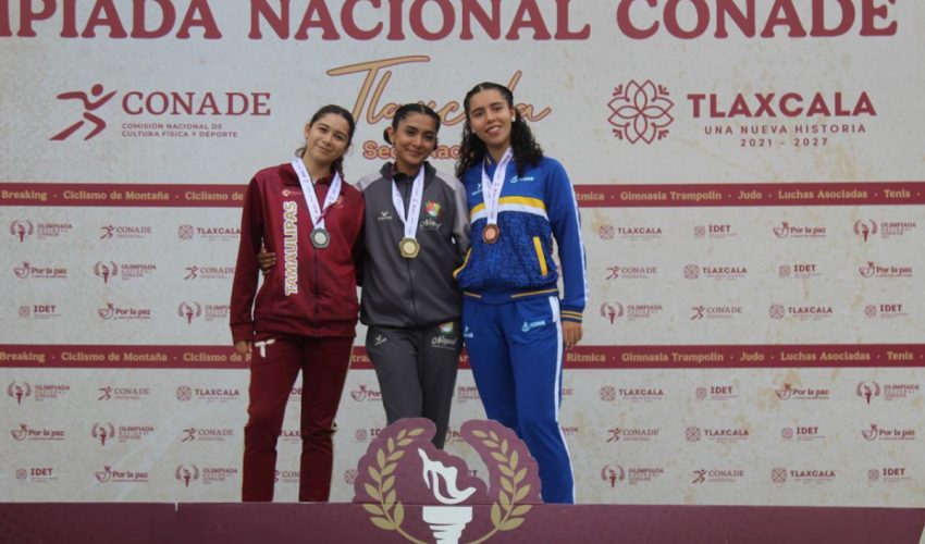 Tres medallas más para Tamaulipas en atletismo de Olimpiada&nbsp;Nacional