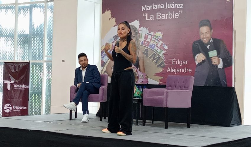 Imparte Mariana ‘Barbie’ Juárez plática a atletas&nbsp;tamaulipecos