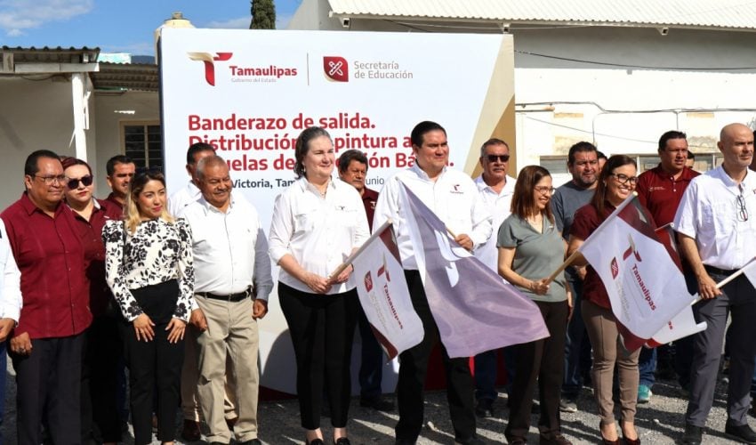 Da SET banderazo de salida a entrega de materiales de pintura para mantenimiento en&nbsp;escuelas