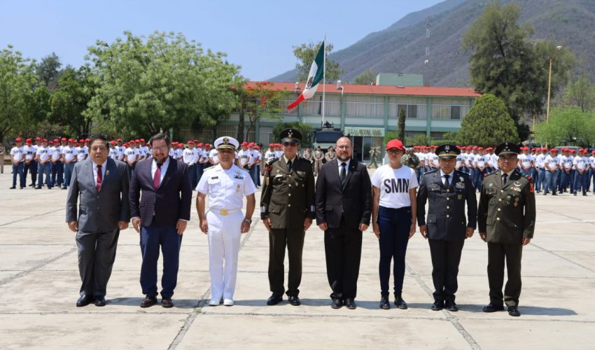 Conmemoran en Tamaulipas el 163 aniversario de la Batalla de Puebla y realizan toma de protesta de bandera del Servicio Militar&nbsp;Nacional