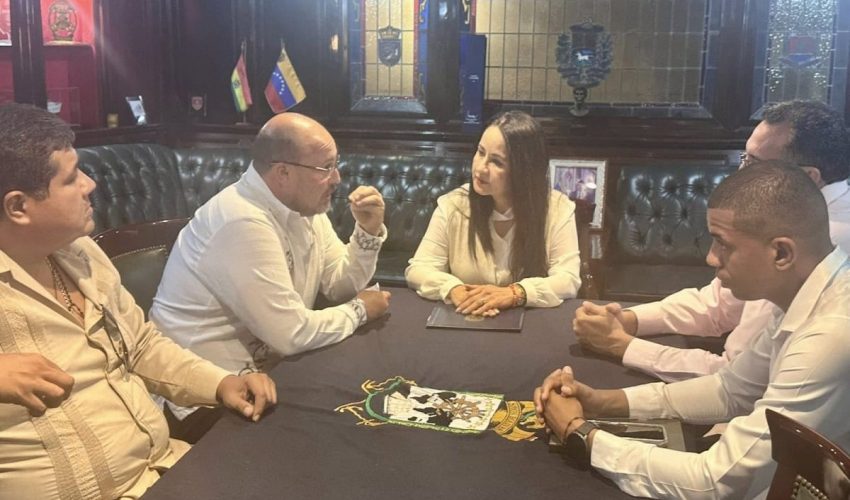 Sostienen reunión secretario general de Gobierno y  embajadora de  Venezuela en&nbsp;México