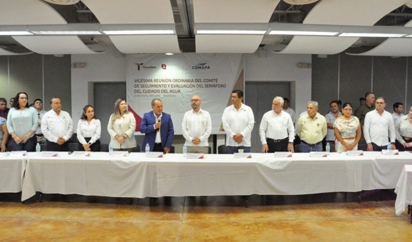 Presenta Secretaría de Recursos Hidráulicos actualización de los colores del Semáforo del Cuidado del Agua para Tamaulipas con vigencia en&nbsp;junio