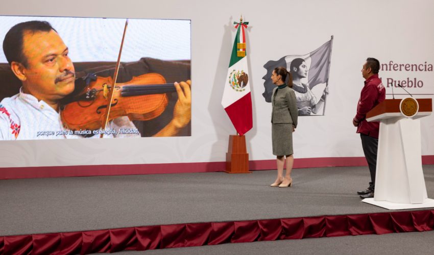 Riqueza cultural de Tamaulipas se presentó en la sección “Suave Patria” de la conferencia de la presidenta&nbsp;Sheinbaum