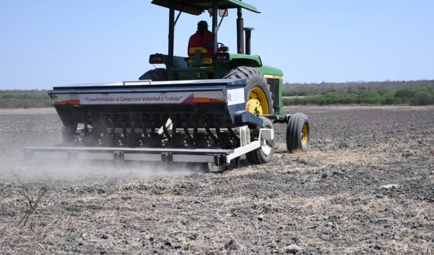 Refuerzan apoyo al campo en altiplano tamaulipeco con tecnología de siembra de&nbsp;precisión