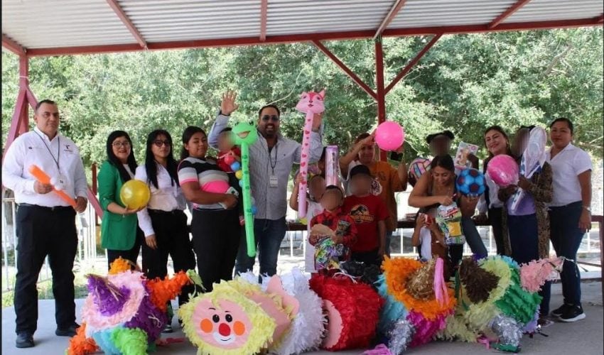 Regalan piñatas elaboradas por PPLs a niñas y niños migrantes de&nbsp;Matamoros