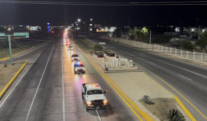 Guardia Estatal brinda seguridad a Caravana “Migrantes&nbsp;Unidos”