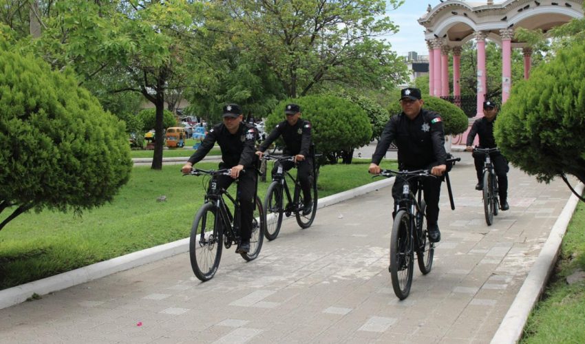 Agrupamiento Ciclista “Correcaminos” de la Guardia Estatal preserva seguridad en zona centro de Ciudad&nbsp;Victoria