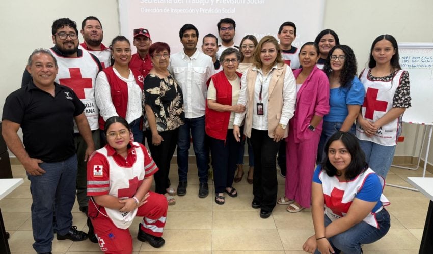 Capacita Secretaría del Trabajo al personal de Cruz Roja en prevención de riesgos&nbsp;psicosociales