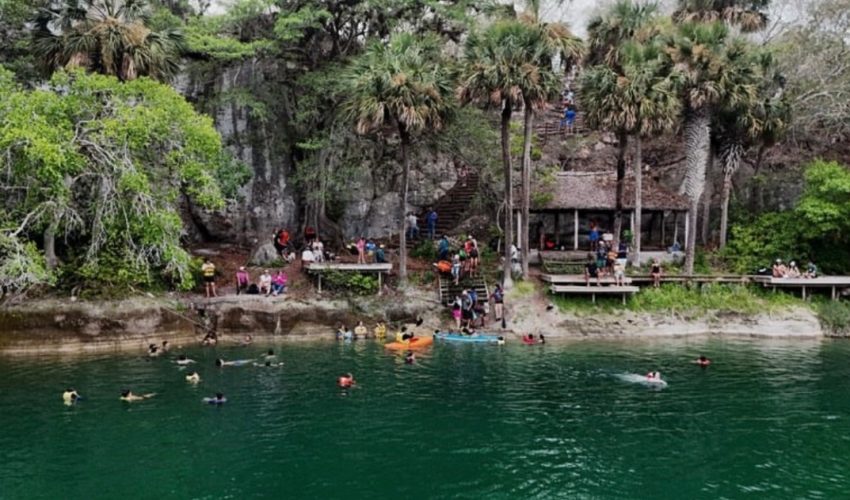 Impacta a visitantes “El Zacatón”, el cenote más profundo del&nbsp;planeta