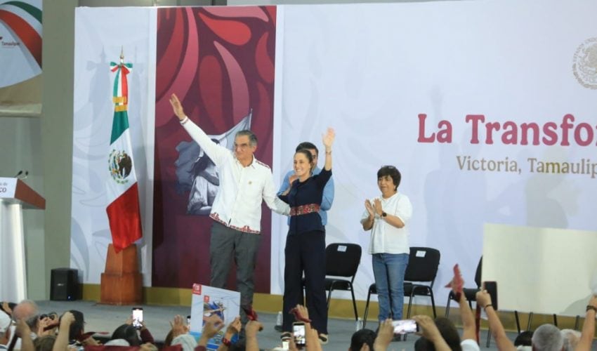 Reitera presidenta todo su apoyo para consolidar la transformación en&nbsp;Tamaulipas