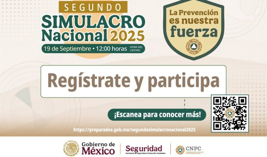 Convoca Protección Civil Tamaulipas a sumarse al Simulacro Nacional&nbsp;2025