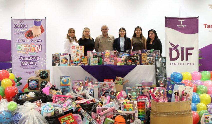 Secretaría de Obras Públicas se suma al DIFTON 2025 con donación de juguetes para niñas y niños&nbsp;tamaulipecos