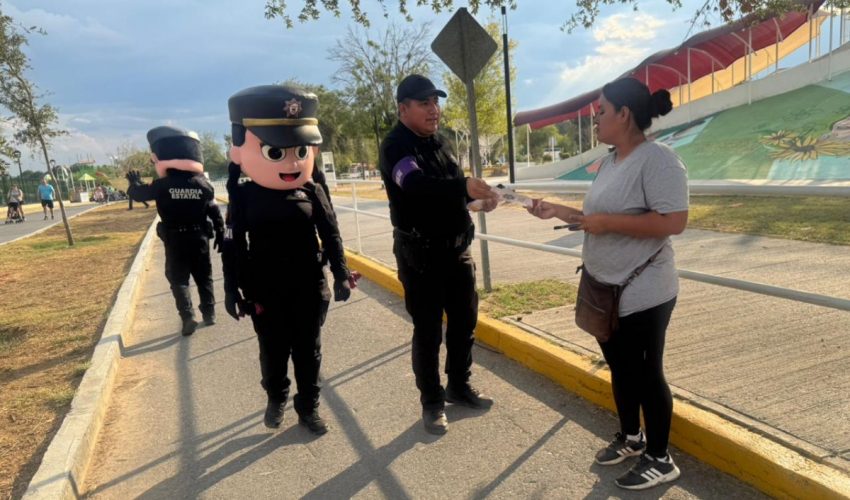 Mantiene Guardia Estatal de Género proximidad en espacios públicos de la&nbsp;frontera