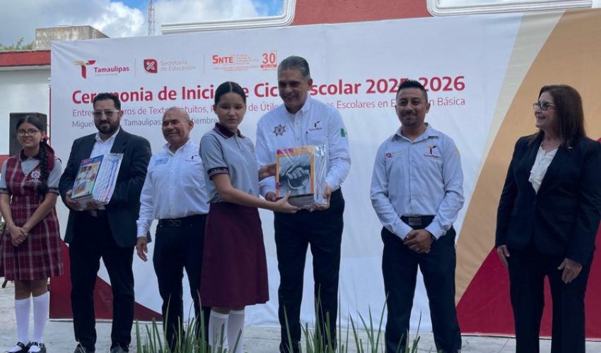 Inaugura titular de la SSPT ciclo escolar 2025-2026 en Miguel&nbsp;Alemán