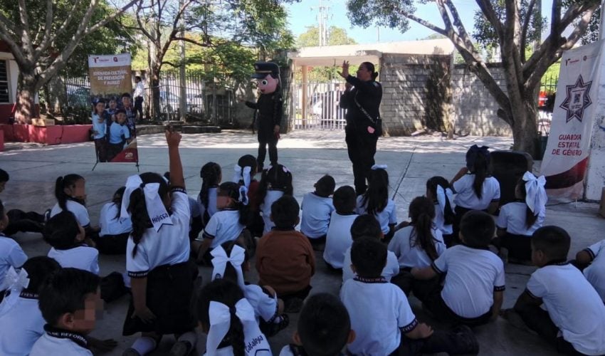 Con convivencia y juegos, Guardia Estatal de Género previene acoso escolar en primarias de Ciudad&nbsp;Victoria
