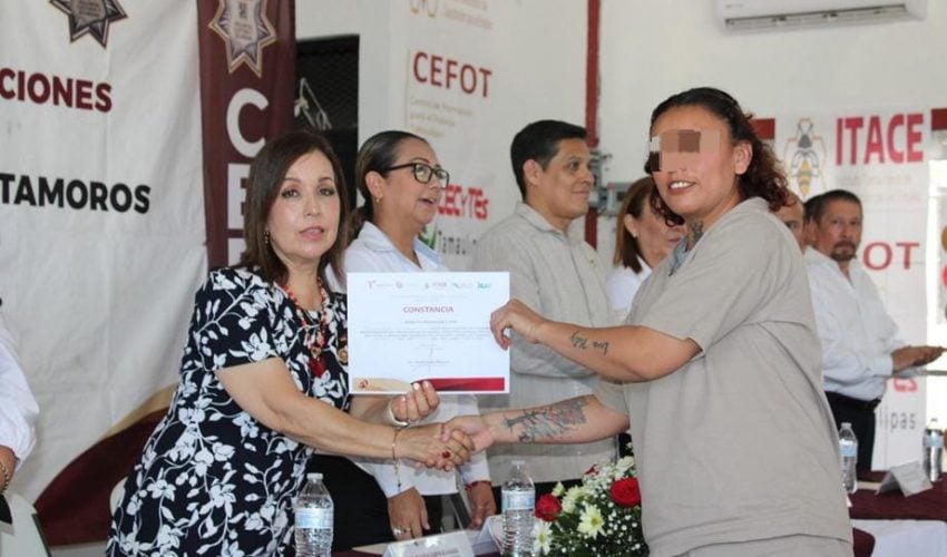 Entregan más de 600 constancias de capacitación laboral a PPLs del CEDES&nbsp;Matamoros